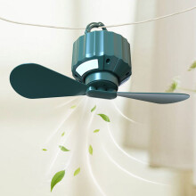 RnemiTe-amo Mini USB kempingový ventilátor s LED svetlom, prenosný nabíjateľný ventilátor kompatibilný so stanom, diaľkové ovládanie,