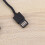 Cable de carga retráctil tipo C negro de 1 m 7