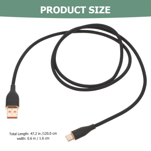 Cablu de date USB-C din silicon lichid, 1 m 2