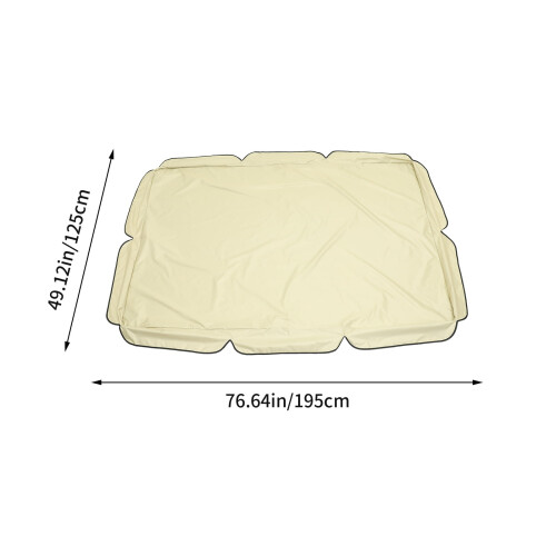 Housse imperméable beige pour balancelle de patio 2