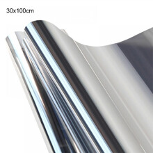 Lámina reflectante unidireccional para ventanas, color plata (paquete de 2)