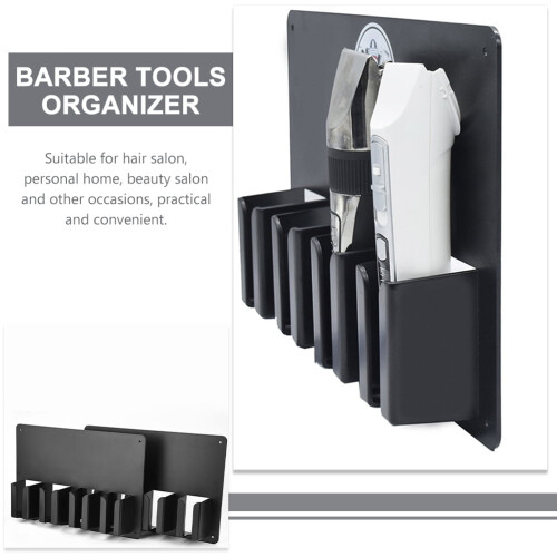 Wall Mounted Beard Trimmer Holder for Salon Use 2