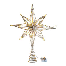 Étoile lumineuse LED pour sapin de Noël (1 pièce)
