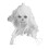Halloween spook-schedel lichtslinger 10 witte LED's 6