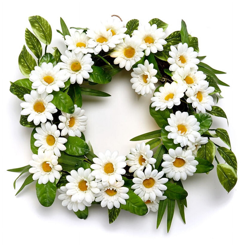 Sunshine Daisies Lighted Wreath Home Decor 393040345492