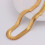 Colar de corrente de osso torcido em ouro amarelo 18K com 63,5 cm (25 polegadas) 3