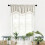 Polyester Fringed Window Curtains with Tassel Trim - White 5