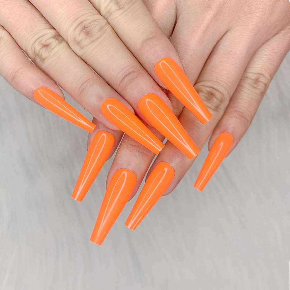 Ballerina false nails light nude 24 pcs