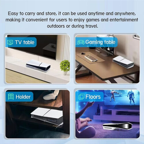 2pair Horizontal Holder Bracket for PS5 Slim Disc Host Feet Placement Bracket Holder for Console 3D Printed  Stand,A 1