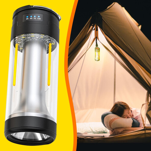 Lampe de camping magnétique 3 en 1