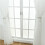 Sheer Grommet Curtains Romantic Silver Star Foil 100x270cm 2