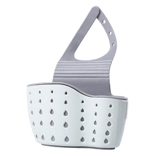 Porte-éponge pour évier de cuisine avec sangle réglable et bonde