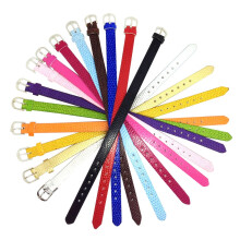 Correas para pulseras con letras deslizantes y dijes (10 unidades)