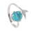 Anillo ajustable de plata para mujer 1