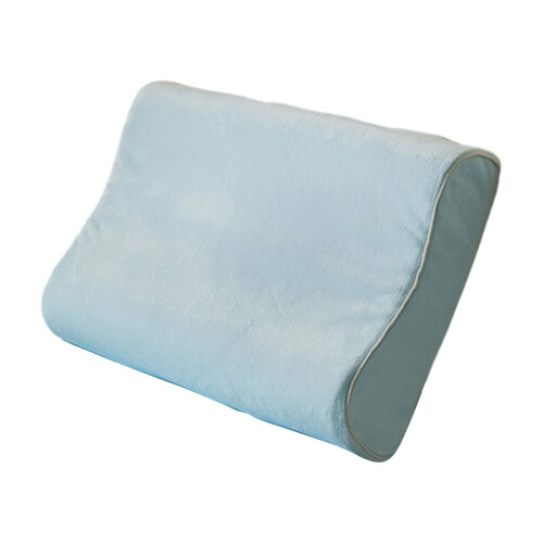Μαξιλάρι αυχενικού λαιμού Milk Velvet Memory Foam ανοιχτό μπλε