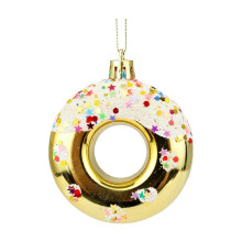 Ensemble de 4 décorations de beignets, 7,6 cm