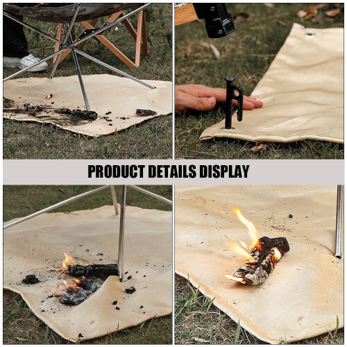 Fireproof Blanket Fiberglass 1.2m x 1.8m 2