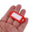40 Pcs Assorted Key ID Label Tags Split Ring Keyring Keychain (Red). 8