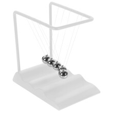 Ornement de bureau en forme de pendule de Newton, modèle scientifique, PP blanc