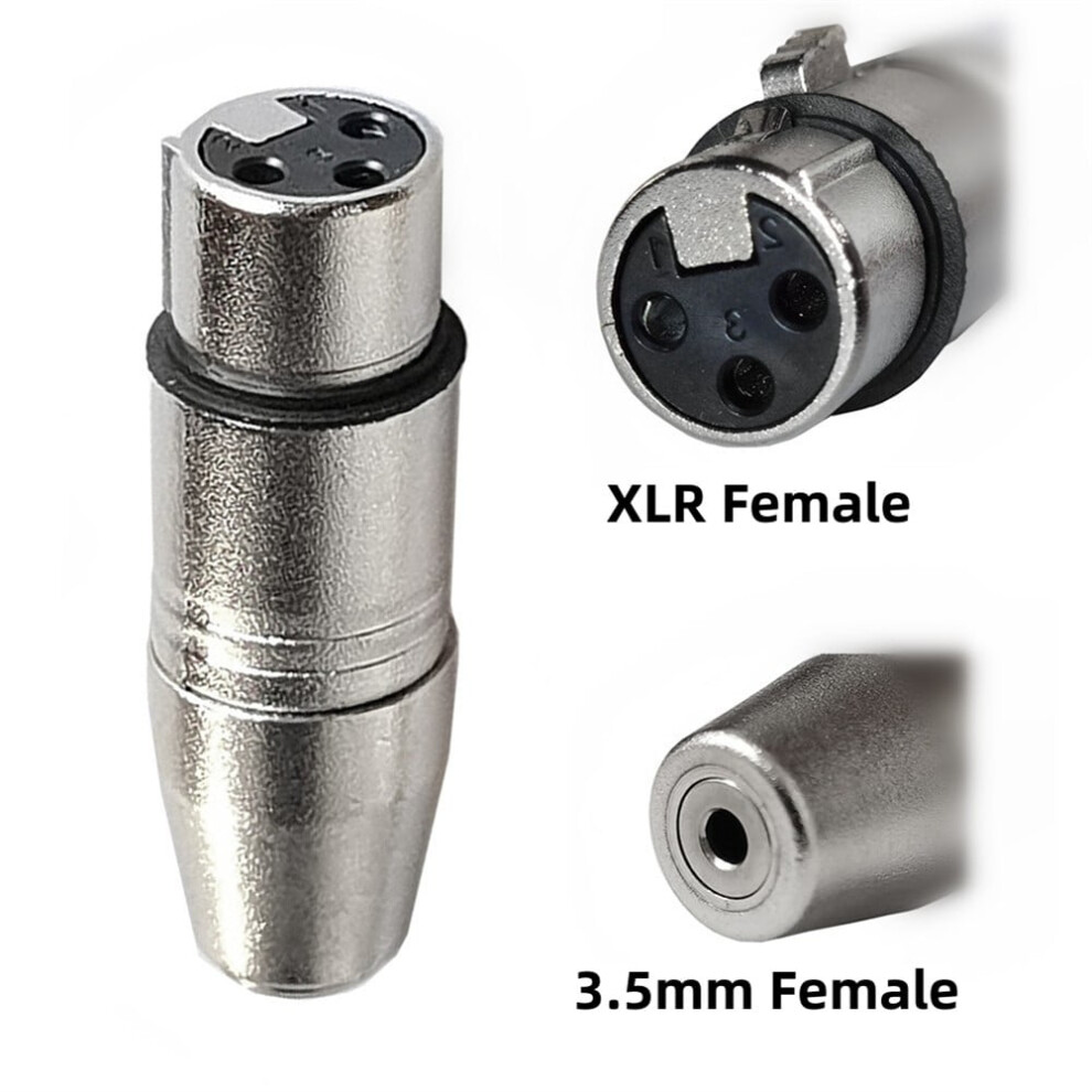 Xlr To 3.5Mm Stereo Microphone Adapter 3-Pin 9314556070464