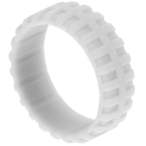 Verighetă din silicon cu model de anvelopă, gri deschis
