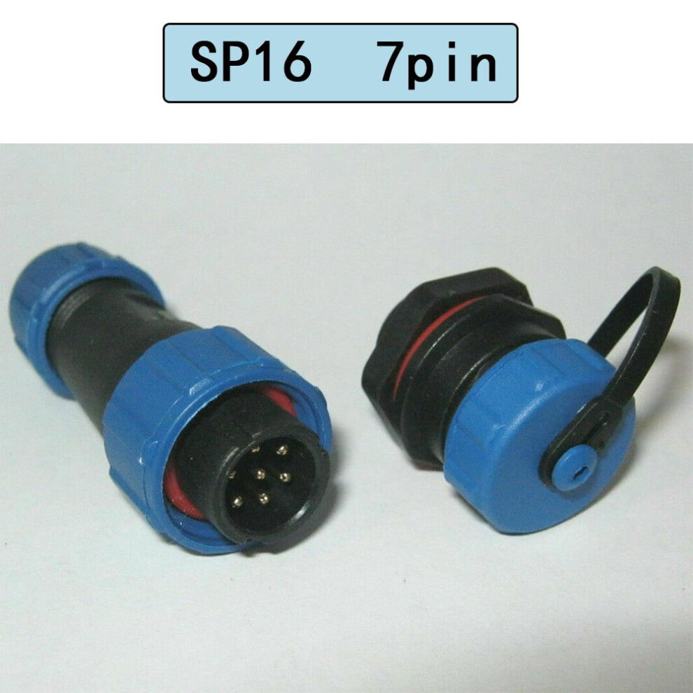 Mosiee Sp16 Circular Connector Ip68 Waterproof 2-9 Pin 9107258580566
