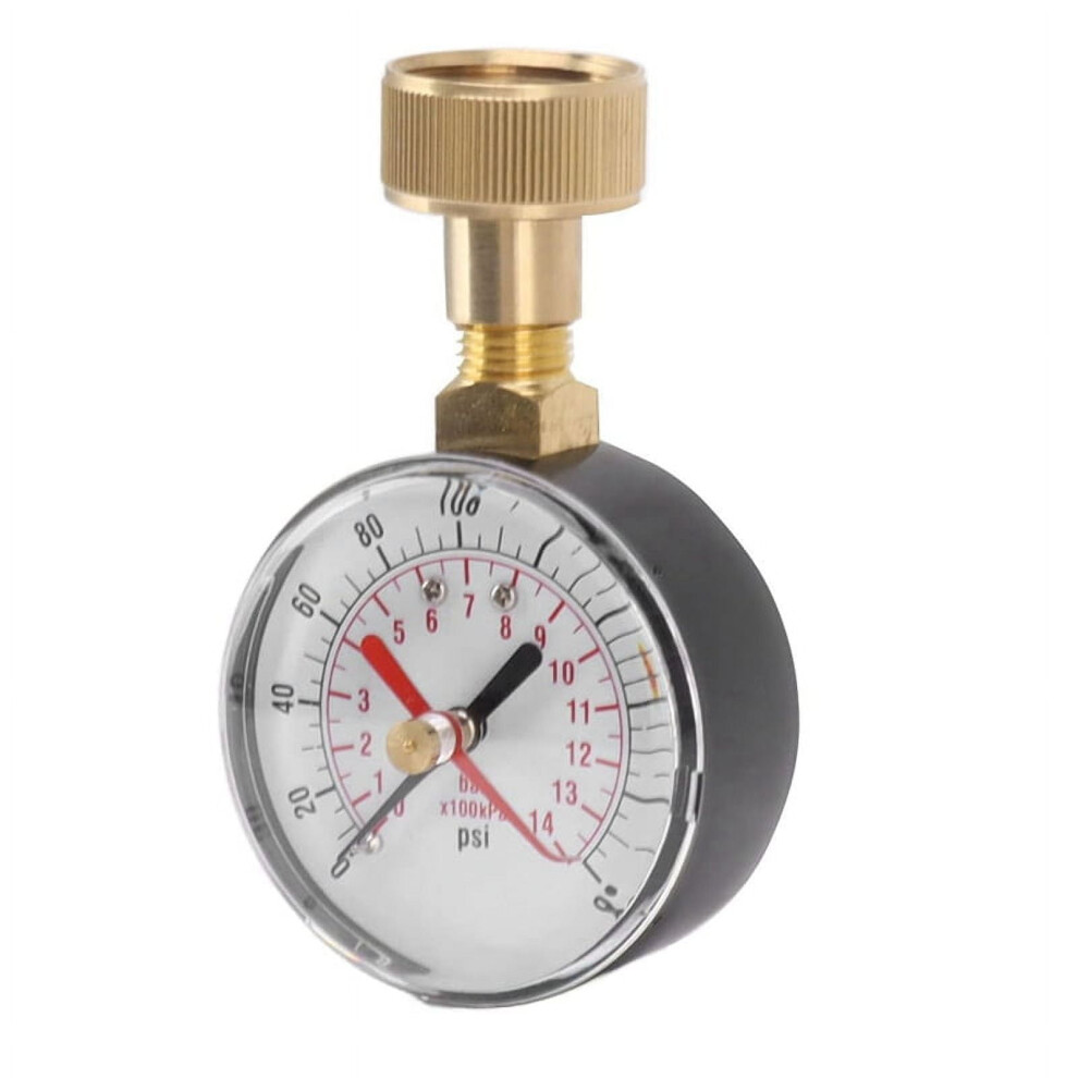 Water Pressure Gauge 0-200 Psi With 3/4" Fht 393040348790