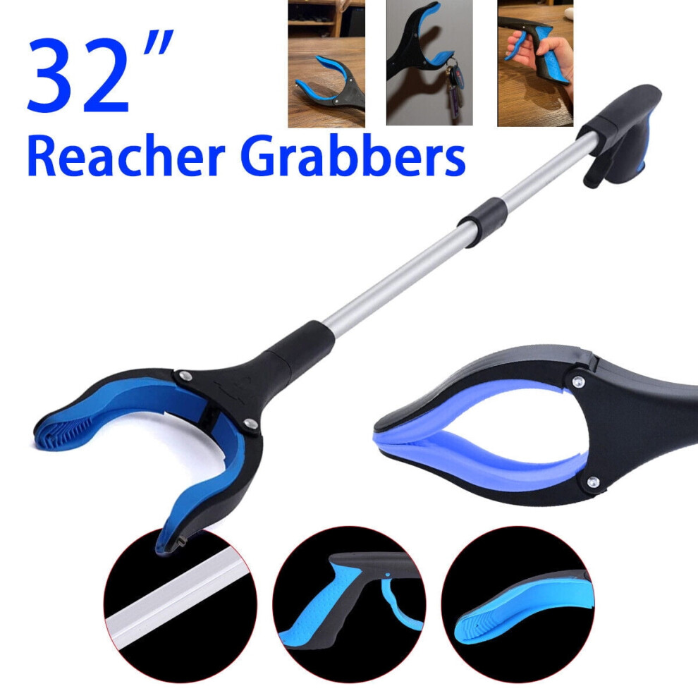 32-inch Reacher Grabber with Magnetic Tip and Hook