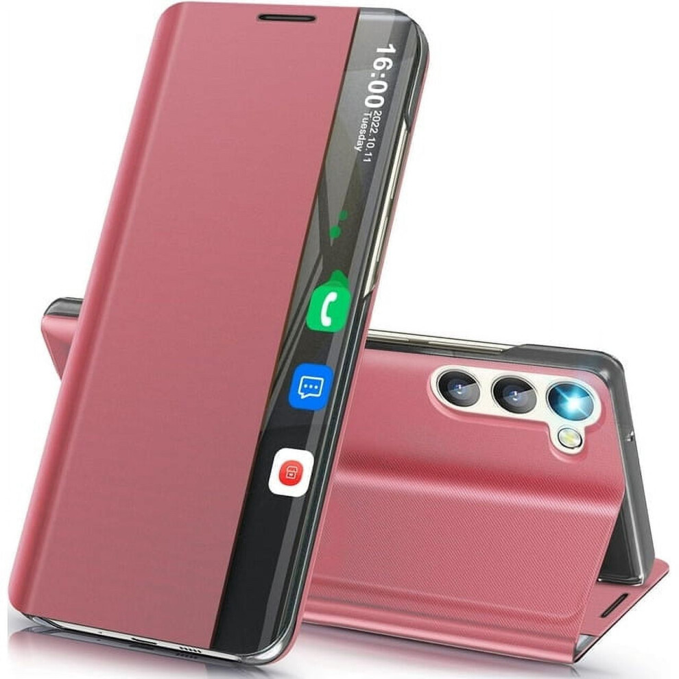 Sumao Galaxy S24 Plus Clear View Case With Kickstand Pink 393040349834