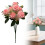 7-Forked Light Pink Artificial Hydrangea Bouquet with Eucalyptus, 37cm Wedding/Home Decor Centerpiece 1