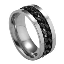 Bague de pouce en acier inoxydable pour homme (1 pièce)
