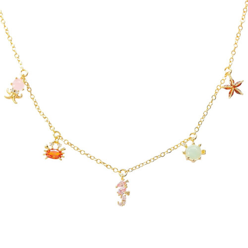 Κολιέ Choker με Ζιργκόν Ocean για Γυναίκες