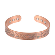 Pulsera magnética de cobre puro estilo vintage (1 unidad)