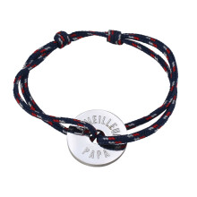 Pulsera tejida a mano Eease con letras (1 unidad)