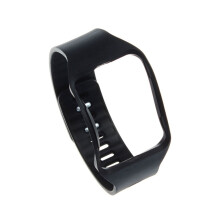 PET-horlogebandje, effen zwart, voor Gear S R750