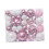 Christmas Ball Ornaments Pink White 46 pcs 1