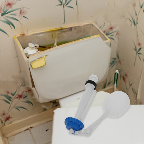 Toilet Water Valve Silent Fill Kit Plastic Adjustable 2 pcs 2