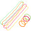 Set composto da bracciale e collana con perline al neon, ideale per feste anni '70 e '80. 1