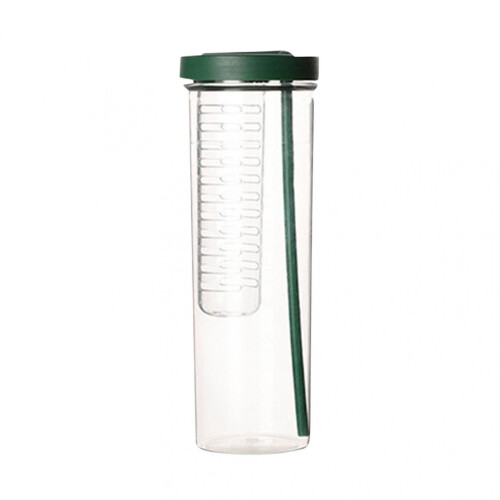 Plastic waterbeker met rietje, hittebestendig, 1 stuk