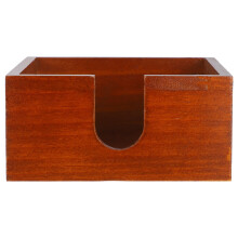 Porta fazzoletti quadrato vintage in legno, decorazione da tavolo