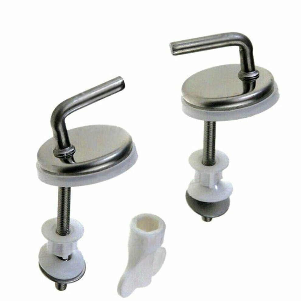 Toilet Seat Hinges Stainless Steel 2 Pcs 9314556092756