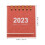 Red Desk Calendar Thick Paper Daily Schedule 2