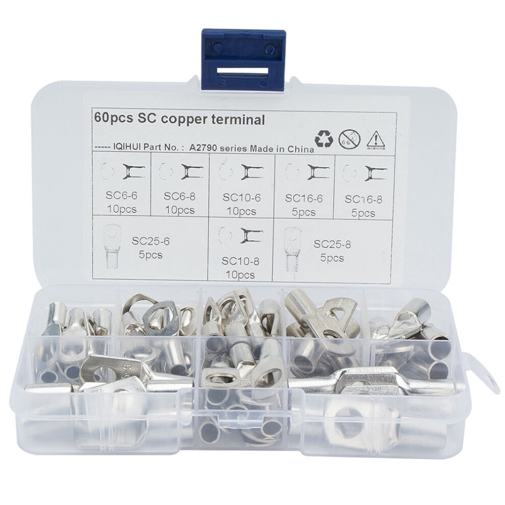 Sc Bare Terminals Lug Tinned Copper 60 Pcs 9107258578853