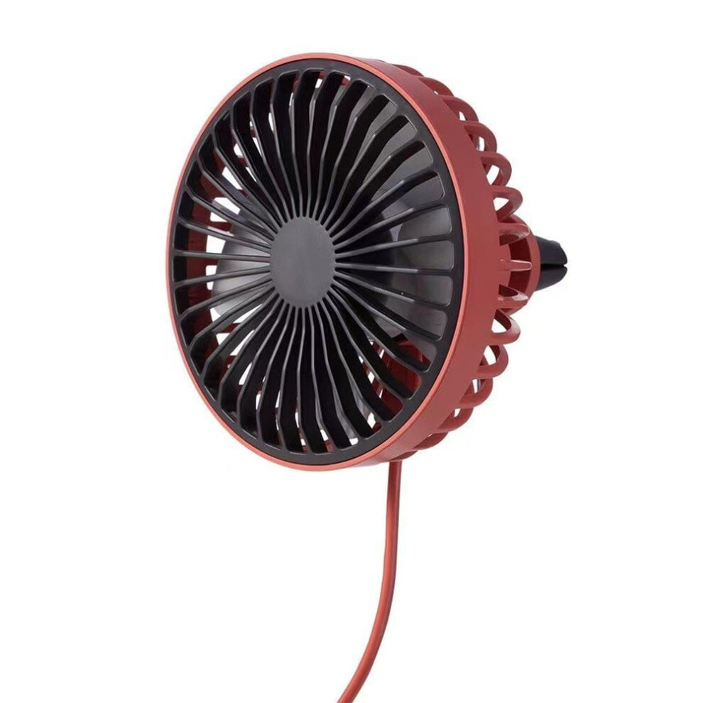 Mosiee Car Usb Fan With Night Light And 360 Rotating Clip 9107258579881