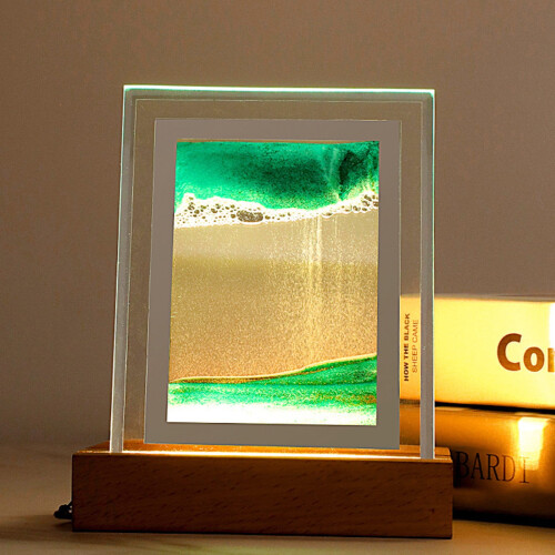 Tableau de sable Lingouzi avec lumière LED rectangulaire 3D