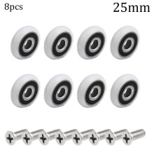 Shower Door Roller Wheels 19/23/25mm 8 pcs