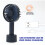 Mini ventilateur portable rechargeable par USB, 3 vitesses 5