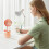 Kayannuo Mini USB oplaadbare handventilator Pink2Speeds 5