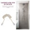 Spring telescopic hose shower handheld PVC bidet 2 pcs 4