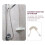 Spring telescopic hose shower handheld PVC bidet 2 pcs 5